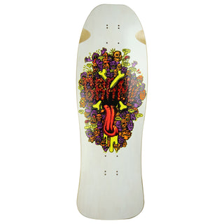 Brand-X Skateboard Deck Riot Stick White/Red 10" x 30.5" Old School