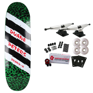 Brand-X Old School Skateboard Complete Duane Peters Street-Egg Green 9" x 32.75"