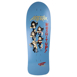 Brand-X Old School Skateboard Deck Anthrax 2022 Collectors Edition Blue 10" x 30"