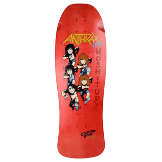 Brand-X Old School Skateboard Deck Anthrax 1987 Collectors Edition Red 10" x 30"