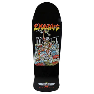 Brand-X Old School Skateboard Deck Exodus Killing Crew Black 10.25" x 31"