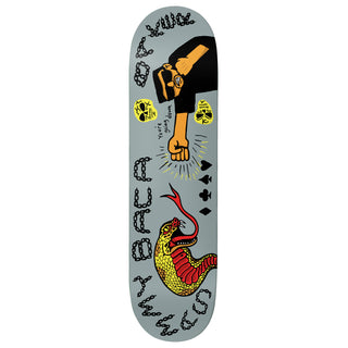 Baker Skateboard Deck Sammy Baca Going Down Grey 8.25" x 31.875"