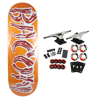 Bacon Skateboard Complete Logo Veneer Orange 10" x 33"