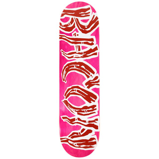 Bacon Skateboard Complete Logo Veneer Pink 8.5" x 32.5"