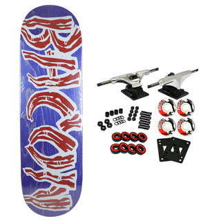 Bacon Skateboard Complete Logo Veneer Purple 9.0" x 32.75"
