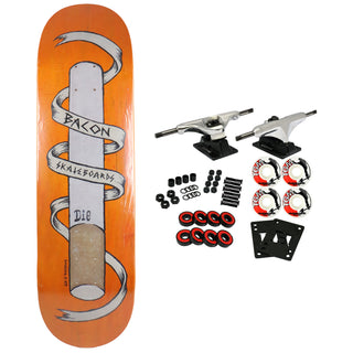 Bacon Skateboard Complete Smoking is Hip Blue 8.6" x 32.63"