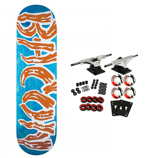 Bacon Skateboard Complete Team Logo Orange 8.25" x 31.88"