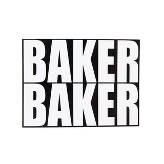 Baker Skateboard Sticker Baker Baker Black 4.5" x 3.5"
