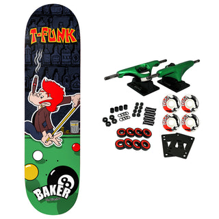 Baker Skateboard Complete T-Funk Pleasure Island 8.5" x 32.25"