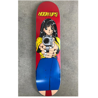 Hook Ups Skateboard Deck Barrel of a Gun 8.0"