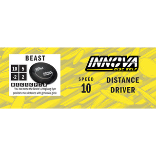 Innova Disc Golf Champion Blizzard Beast Distance Driver 10/5/-2/2 Red/Green 158 grams