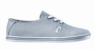 Women's DVS Shoes Benny Gray/Pinstripe/Canvas