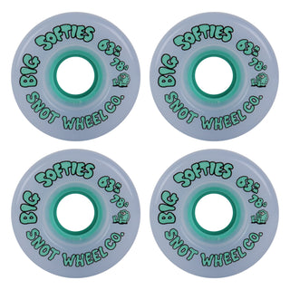 Snot Wheel Co. Skateboard Wheels 63mm Big Softies 78A Teal