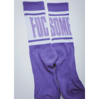 FA Socks Big Stripe Violet/White