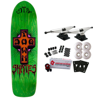 Dogtown Skateboard Complete Big Boy Green Stain 9.045" x 32.466"