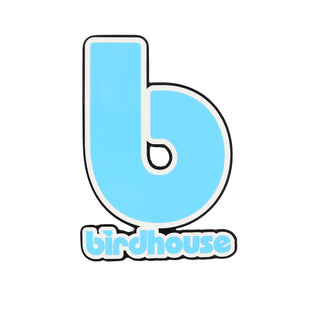Birdhouse Skateboard Sticker Big B Logo Blue 3.25" x 4.75"