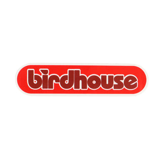 Birdhouse Skateboard Sticker Oval Logo Red 4.75" x 1.25"
