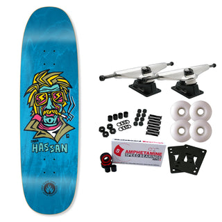 Black Label Skateboard Complete Omar Hassan Smoking Section Black Widow Assorted 9.25" x 32.25"