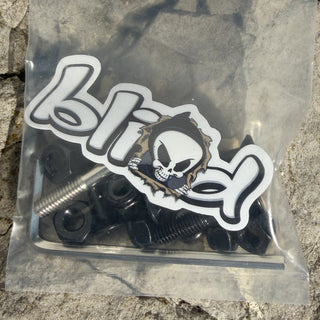 Blind Skateboard Hardware 1" Allen Bolts Black/Silver