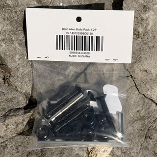 Blind Skateboard Hardware 1.25" Allen Bolts Black/Silver