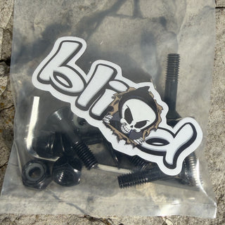 Blind Skateboard Hardware 7/8" Allen Bolts Black/Silver