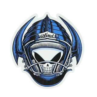 Blind Skateboard Sticker Jock Skull Reaper 4.75" x 5"