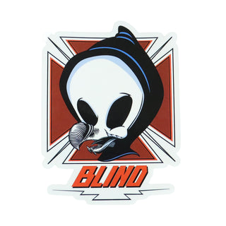 Blind Skateboard Sticker Reaper Dodo Skull 3.75" x 5"