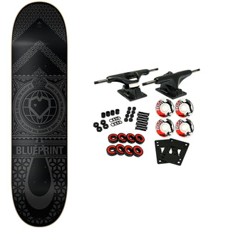 Blueprint Skateboard Complete Home Heart Black/Black 8.25" x 32"