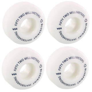 Blueprint Skateboard Wheels Mini Heart White 52mm 99A