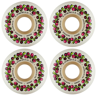 Bones Skateboard Wheels 50mm X-Formula Skull Berries V5 Sidecut 97A
