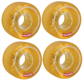 Independent Skateboard Trucks Stage 11 169 (9.125") Polished Silver - Globe Bruiser 58mm 83a Wheels Clear Honey - Abec 7 Bearings