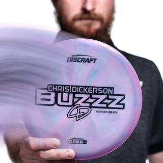 Discraft Disc Golf Chris Dickerson 2025 Tour Series Z Swirl Buzzz Midrange 5/4/-1/1 Orange/Black Silver 175-176g