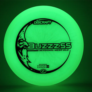 Discraft Disc Golf Seasonal Mega-Glo Buzzz SS Midrange 5/4/2/1 Holo Prisms 172g