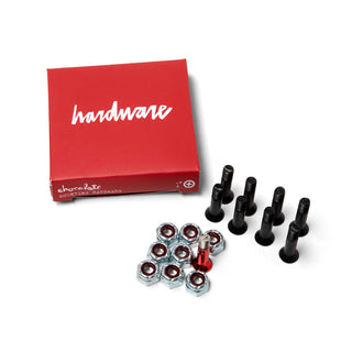 Chocolate Skateboard Mounting Hardware Longneck Phillips 1" Black/Red