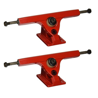 Caliber Longboard Trucks 44Â° 10" Red (pair) Reverse Kingpin