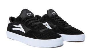 Lakai Skateboard Shoes Cambridge Black/White Suede 21 Mens