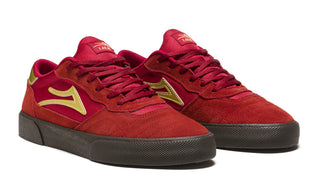 Lakai Shoes Cambridge Red/Gum Suede Mens