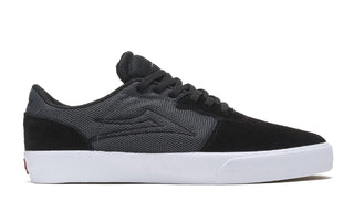 Lakai Skateboard Shoes Cardiff Black/Grey Suede