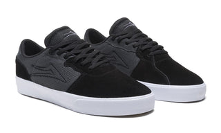 Lakai Skateboard Shoes Cardiff Black/Grey Suede