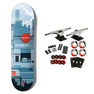 Chocolate Skateboard Complete Herrera Pixel City Complete 8.5" x 32"