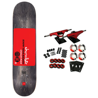 Chocolate Skateboard Complete Perez Know Your Rights Twin 8.0" x 31.88"