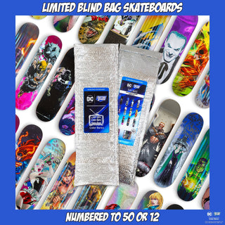 DC Comics Blind Bag Skateboard Deck by Color Bars - Limited Edition, Ultra Rare Foils