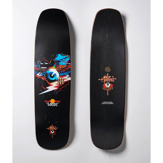 California Locos Skateboard Deck Rick Griffin Flying Eyeball 8.375" + Sk8ology Wall Mount