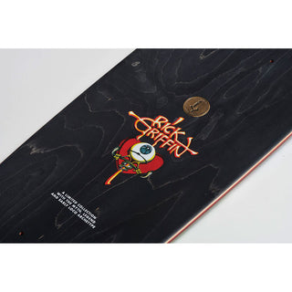 California Locos Skateboard Deck Rick Griffin Pacific Vibrations 9.125" + Sk8ology Wall Mount