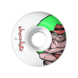 Chocolate Skateboard Wheels Sapo 51mm 99A Classic Shape White