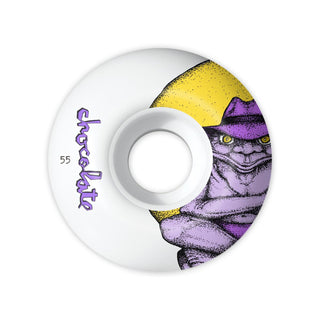 Chocolate Skateboard Wheels Sapo 55mm 99A Classic Shape White