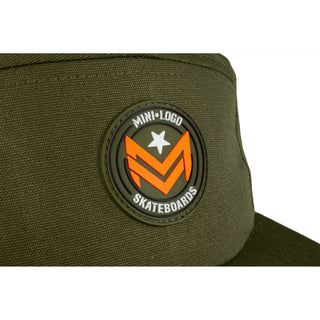 Mini Logo Skateboard Hat Chevron Circle 5-Panel Cap Army Green
