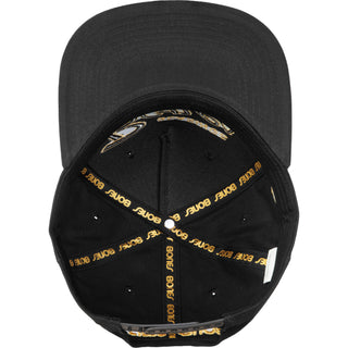 Bones Bearings Skateboard Hat Script Cap Black with Glod Embroidery