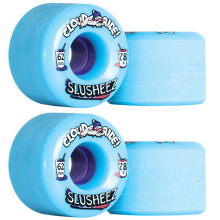 Cloud Ride Wheels Slusheez 62mm 78A Light BLue (Set of 4)