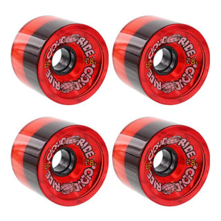 Cloud Ride Wheels Street Cruisers 69mm 78A Clear Red (Set of 4)